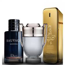 3 Perfumes - One Million, Invictus, Sauvage (100 ml cada uno) + Splash 200 ml.
